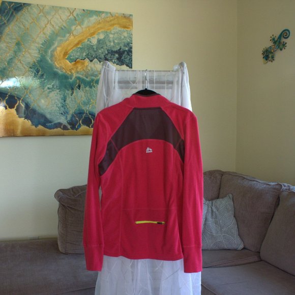 RBX Pullover Fleece Performance Jacket | Pink & Yellow RBX Fleece - Picture 2 of 10